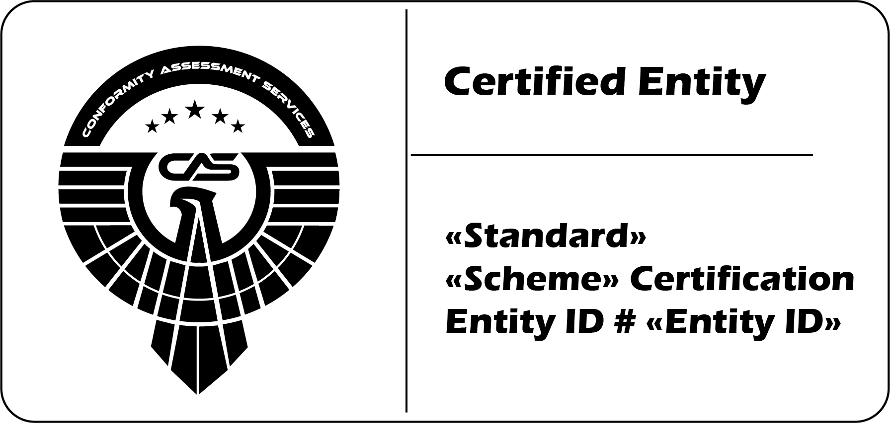 CAS Certification Mark for light backgrounds